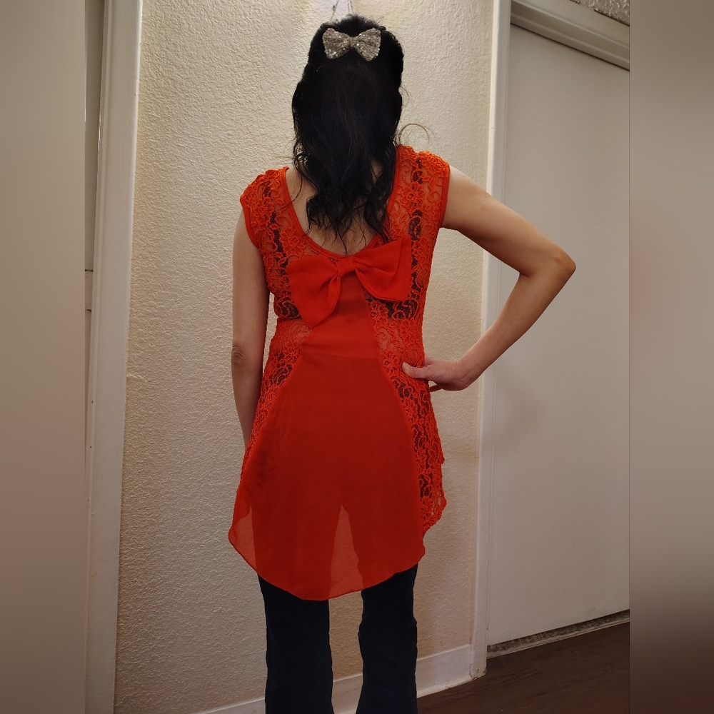 Women's red blouse